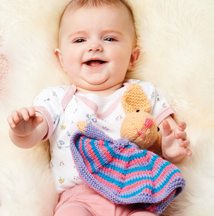 Bunny Comforter | Knitting Patterns | Let's Knit Magazine