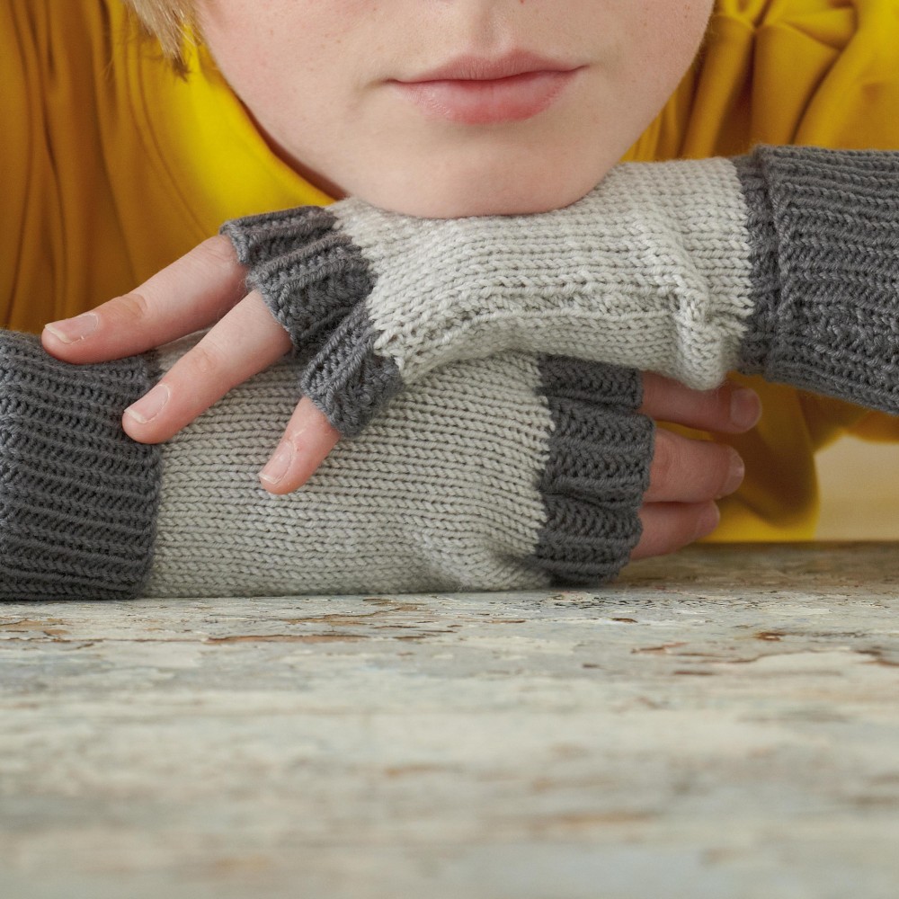 Fingerless Gloves Pattern - Knit Sewing Pattern