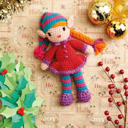 Christmas Elf Doll crochet Pattern