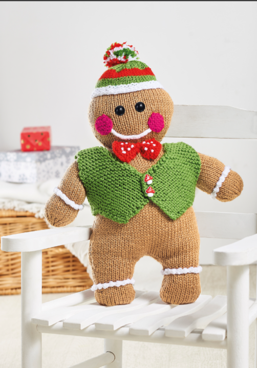 Cuddly Gingerbread Man Toy Knitting Pattern | Knitting Patterns | Let's ...