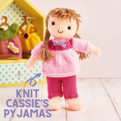 Cassie Doll: Pyjama Set Knitting Pattern
