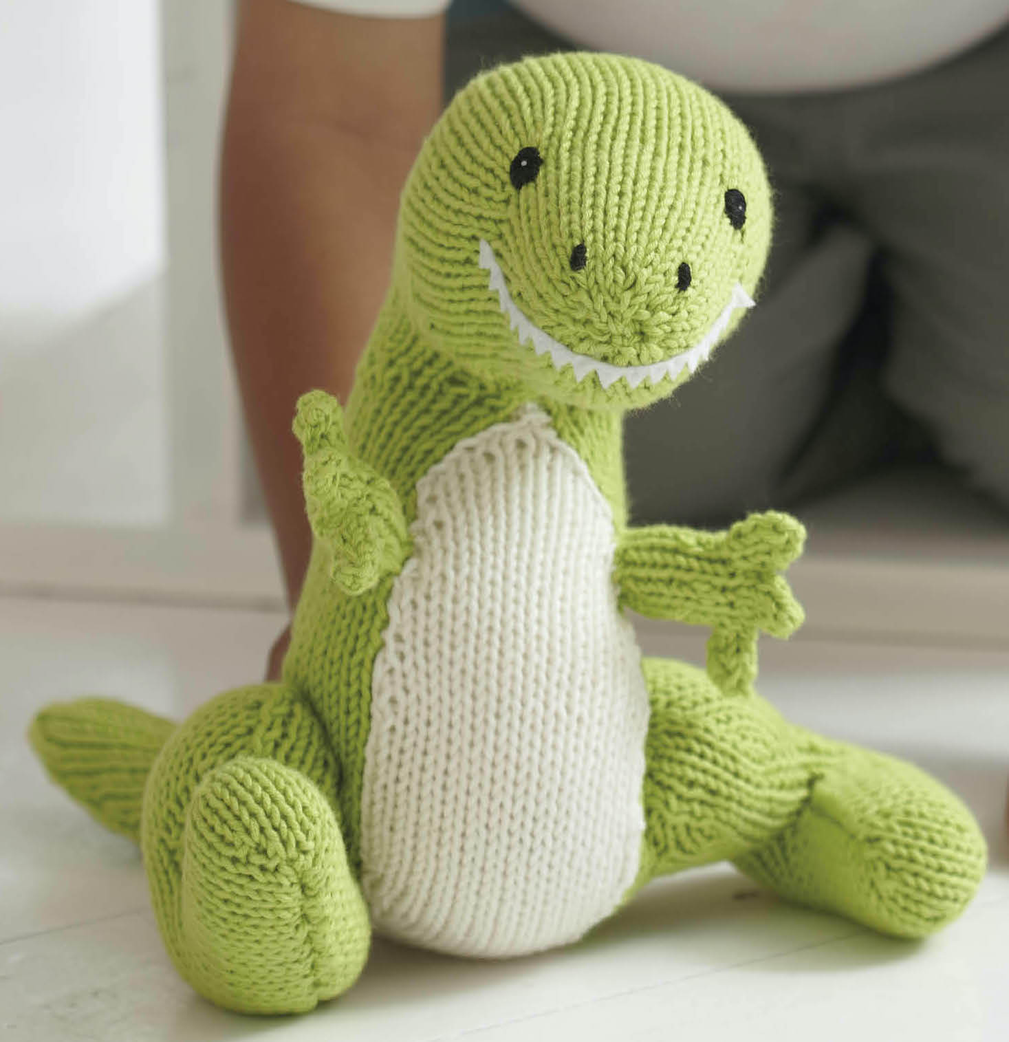 TRex Toy Knitting Patterns Let's Knit Magazine