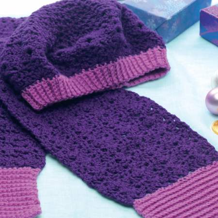 Crochet Hat & Scarf Knitting Pattern