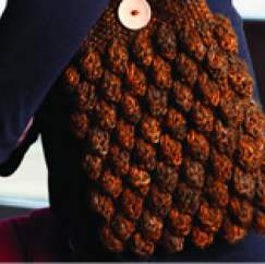 Textured shoulder bag Knitting Pattern