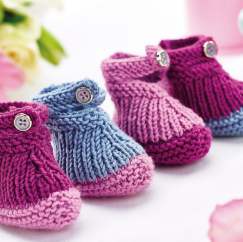 Baby booties Knitting Pattern