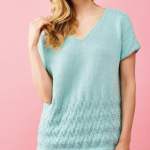 Bright and Breezy Cotton Top | Knitting Patterns | Let's Knit Magazine