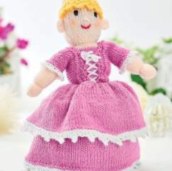 Topsy Turvy Cinderella Doll Knitting Pattern