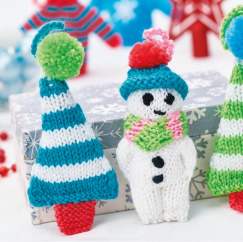 Cute Christmas Decorations Knitting Pattern