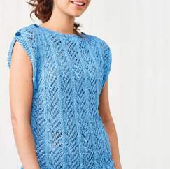 Eco Cotton Easy Knitted Top Knitting Pattern