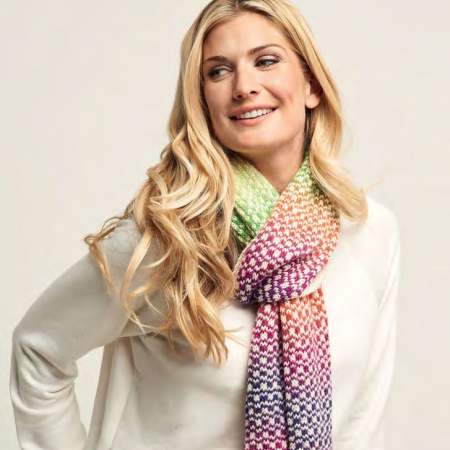 Seasalt Women's Bright Line Fair Isle Scarf In Scillia Aran Multi main image 1