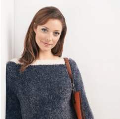 On Trend Furry Sweater Knitting Pattern
