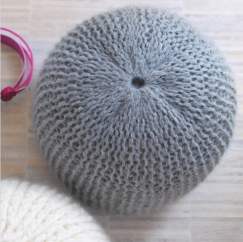 Garter Stitch Pouffe Knitting Pattern