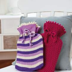 Hot water bottle covers Knitting Pattern