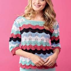 Scallop Sweater To Knit For Summer Knitting Pattern