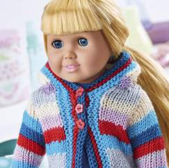 Doll hoody Knitting Pattern