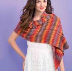 Cabled Autumn Wrap Knitting Pattern