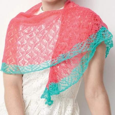 Simple Lace Shawlette Knitting Pattern