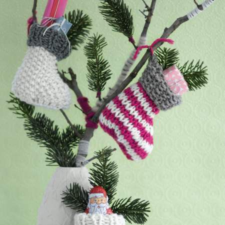 Mini Christmas Stockings Knitting Pattern