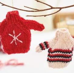 Mini Christmas Jumpers Knitting Pattern