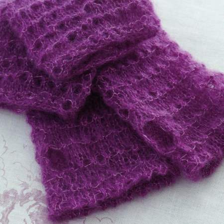 Quick Mohair Lace Armwarmers Knitting Pattern