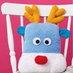 Reindeer Cushion Knitting Pattern