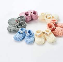 Simple Knitted Baby Shoes Knitting Pattern