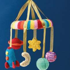 Space Baby Mobile Knitting Pattern