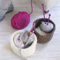 2-hour Make: Storage Baskets Knitting Pattern