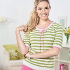 Striped top Knitting Pattern