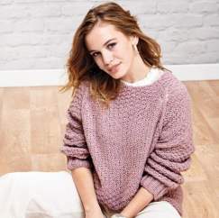 Textured Top-Down Sweater Knitting Pattern