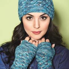 Vionette lace hat and gloves Knitting Pattern