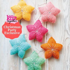 Quick-knit Christmas Stars Knitting Pattern