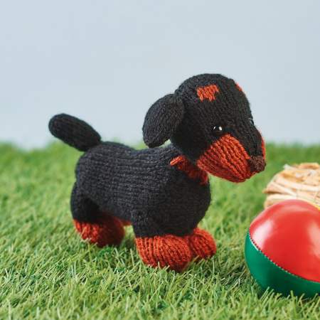 free sausage dog knitting pattern