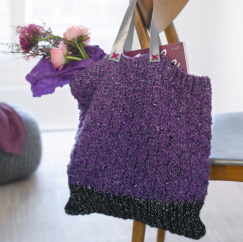 Tweed Tote Bag Knitting Pattern