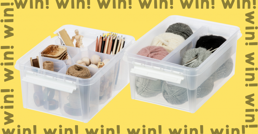 WIN tidy storage boxes for your stash! Knitting Giveaway