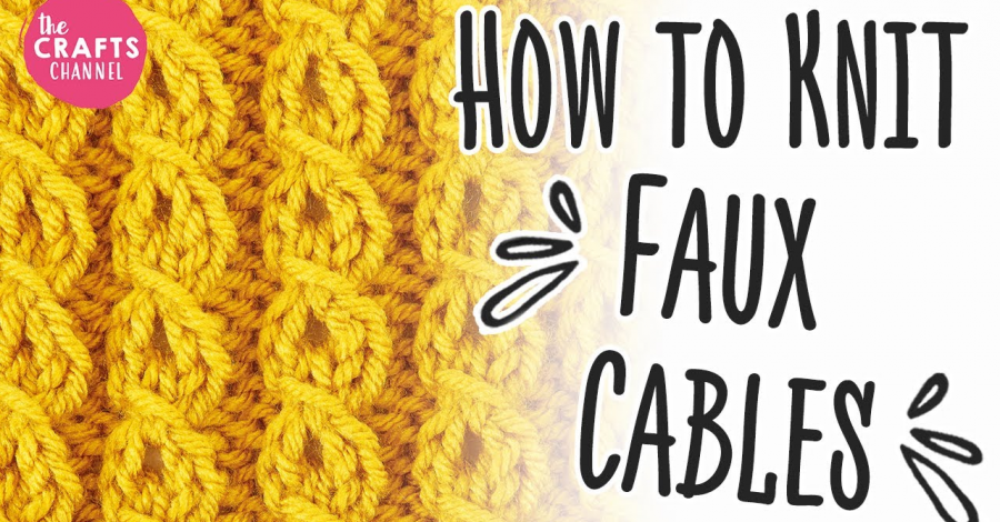 How to Knit Faux Cables