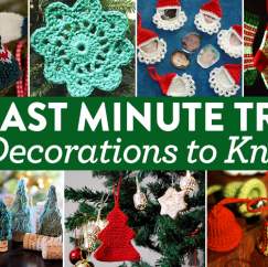 7 Last Minute Tree Decorations To Knit