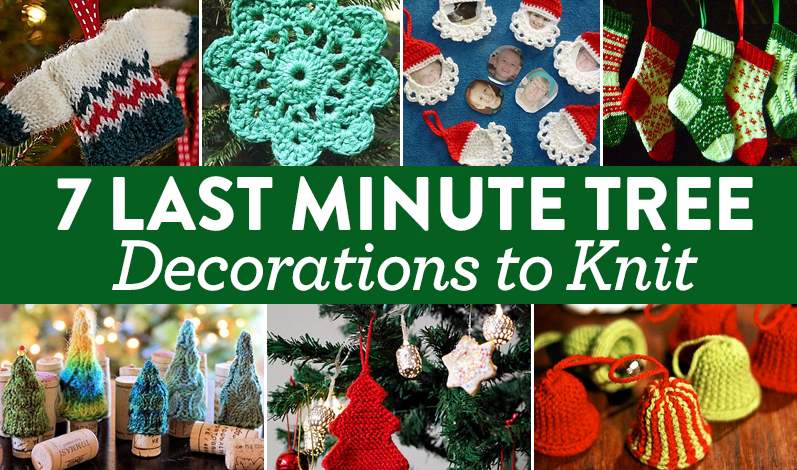 7 Last Minute Tree Decorations To Knit