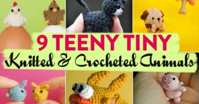 9 Teeny Tiny Knitted And Crocheted Animals That Can Actually Fit On Your Finger! Knitting Blog