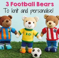 Football Teddy Bear Knitting Patterns