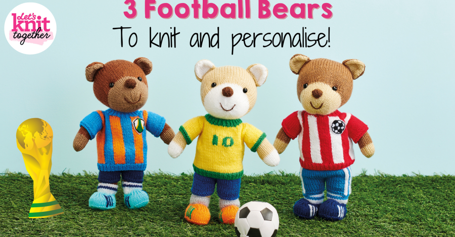 Football Bear Knitting Patterns