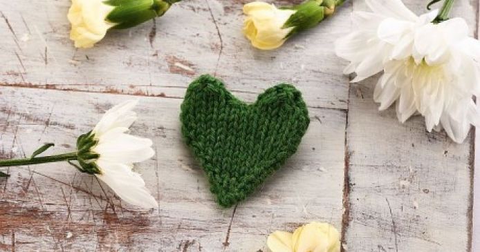 Knit A Green Heart For Climate Change Awareness! Knitting Blog