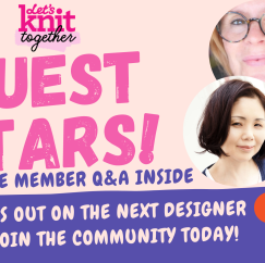 Fiona Goble, Claire Garland and Sachiyo Ishii Knitting Q&A