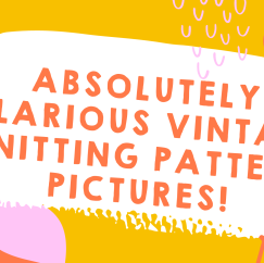 Absolutely Hilarious Vintage Knitting Pattern Pictures