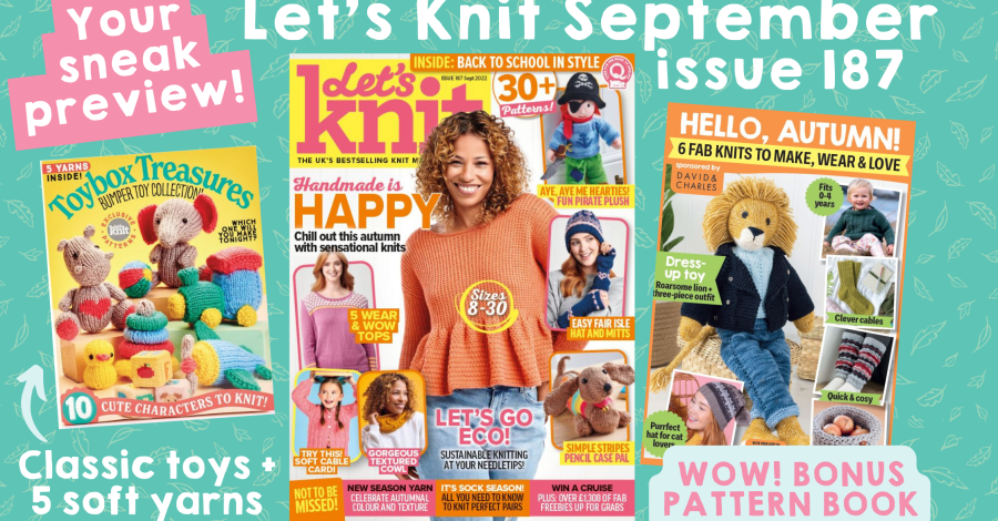 Preview Let’s Knit September Issue 187