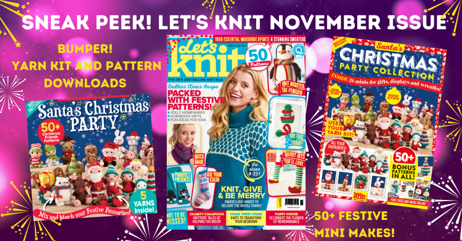 Sneak peek! Let’s Knit bumper November issue 177