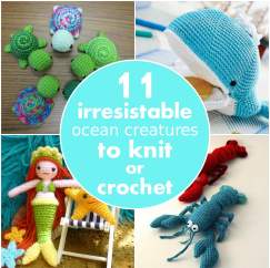 11 irresistible ocean creatures to knit or crochet