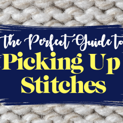 How To Pick Up Stitches in Knitting
