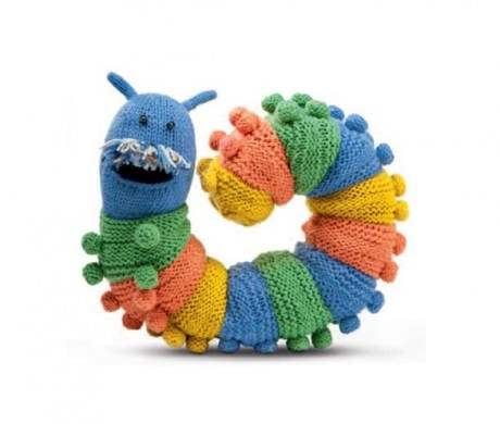 Meet Doug the caterpillar, Home Energy Scotland’s knitted mascot