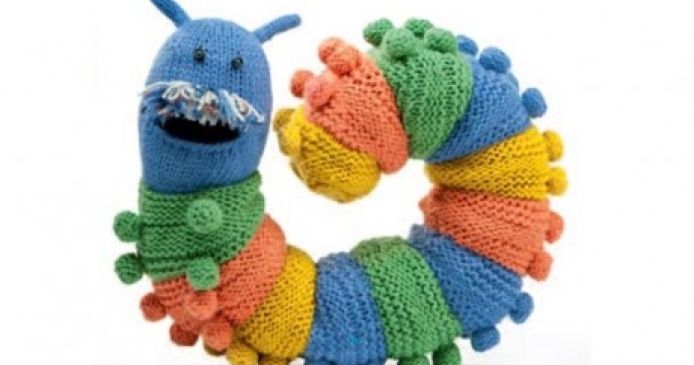 Meet Doug the caterpillar, Home Energy Scotland’s knitted mascot Knitting Blog
